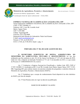encal - Minist&eacute;rio da Agricultura