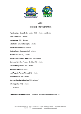 ANEXO I CONSELHO-DIRETOR DA ENNOR Francisco Jos&eacute;