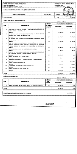 francisco jose lima silveira imposto de renda ¬ pessoa fisica