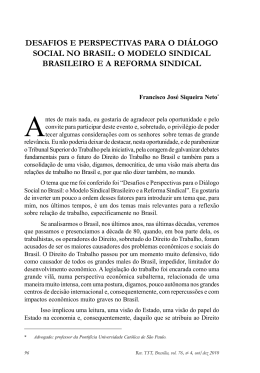 SIQUEIRA NETO, Francisco José. Desafios e perspectivas