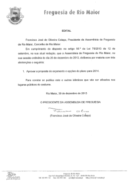 i... DETAL Francisco .Jos&eacute; de Oliveira Cola&ccedil;o, Pres&ecirc;dente da