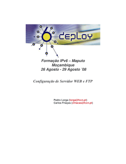 [LAB06] Servi&ccedil;os: Apache e FTP - Forma&ccedil;&atilde;o IPv6