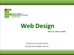 Web Design-Aula11 - Site_na_Web