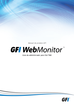 7 Configuração do GFI WebMonitor