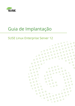 Guia de Implanta&ccedil;&atilde;o - SUSE Linux Enterprise Server 12