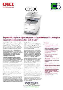 C3530 Impressões, cópias e digitalização de alta qualidade com fax