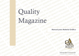 Manual para Material Gráfico - Latin American Quality Institute