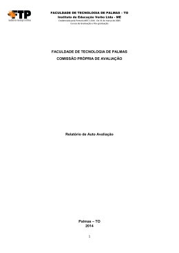 FACULDADE DE TECNOLOGIA DE PALMAS COMISS&Atilde;O