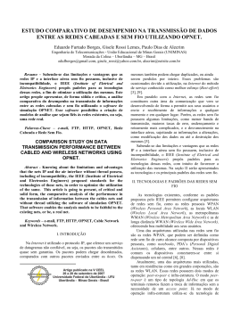 estudo comparativo dedesempenho na transmissão de dados entre