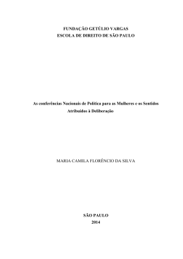 Disserta&ccedil;&atilde;o de Mestrado - Sistema de Bibliotecas FGV