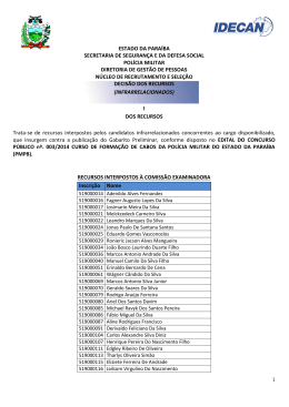 decis&atilde;o de recursos
