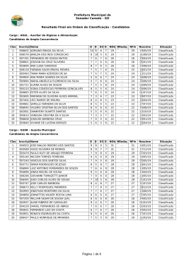 P&aacute;gina 1 de 6 - Prefeitura de Senador Canedo