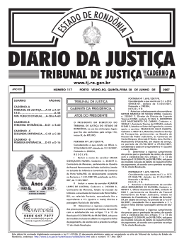 28 - Tribunal de Justi&ccedil;a de Rond&ocirc;nia