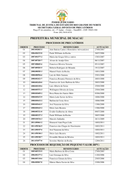PREFEITURA MUNICIPAL DE MACAU