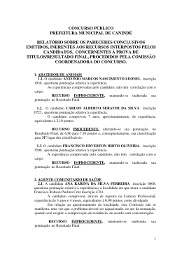 prova de titulos- resultado final