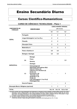 Ensino Secund&aacute;rio Diurno