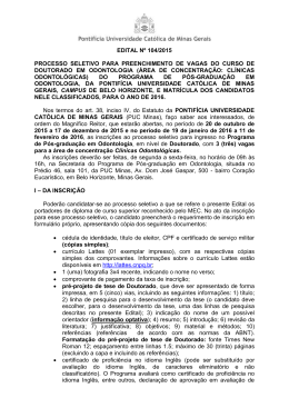 Edital - PUC Minas