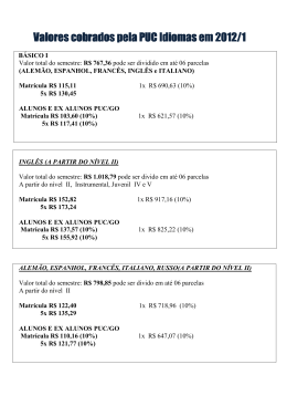 Valores 2012