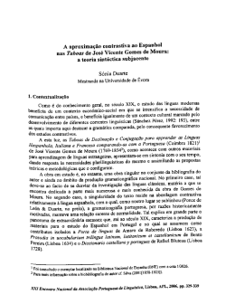 a teoria sint&aacute;ctica subjacente - Associa&ccedil;&atilde;o Portuguesa de Lingu&iacute;stica