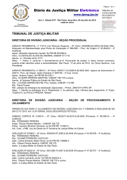 Di&aacute;rio da Justi&ccedil;a Militar Eletr&ocirc;nico