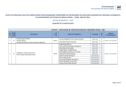 UNIVERSIDADE DO ESTADO DE MINAS GERAIS - UEMG