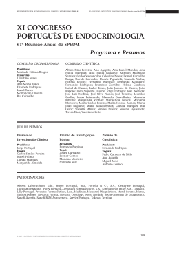 xi congresso portugu&ecirc;s de endocrinologia