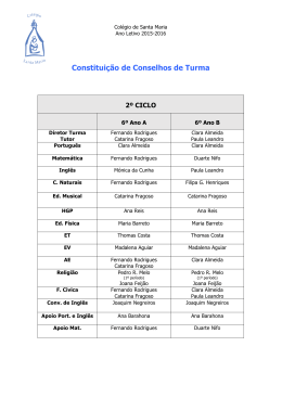 6&ordm; Ano - Col&eacute;gio de Santa Maria