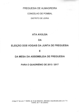 FREGUESIA DE ALMAGREIRA