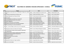 BANNER E RESUMO APROVADO