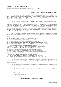 Portaria de designa&ccedil;&atilde;o da comiss&atilde;o do processo seletivo