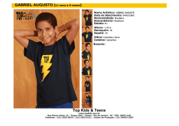 Top Kids & Teens GABRIEL AUGUSTO (11 anos e 9 meses)
