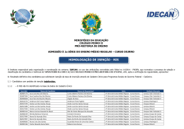 HOMOLOGA&Ccedil;&Atilde;O DE ISEN&Ccedil;&Atilde;O - NIS