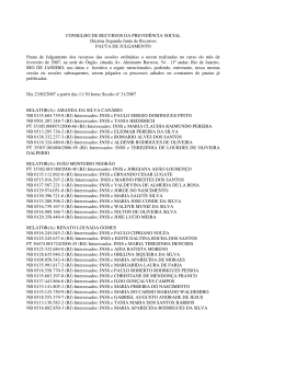 CONSELHO DE RECURSOS DA PREVIDÊNCIA SOCIAL Décima