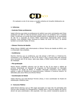 Foi realizado no dia 24 de mar&ccedil;o a reuni&atilde;o ordin&aacute;ria do Conselho