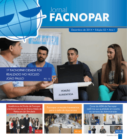 1&ordm; FAcnopAr cIDAD&atilde; FoI rEAlIzADo no n&uacute;clEo Jo&atilde;o pAulo