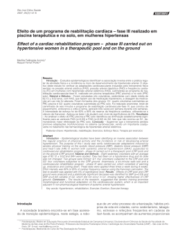 Efeito de um programa de reabilita&ccedil;&atilde;o card&iacute;aca &ndash; fase III