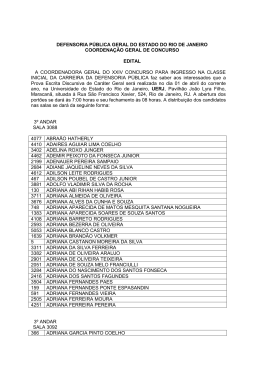 Concurso Defensor - Defensoria Pública do Estado do Rio de Janeiro