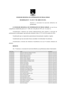 CONSELHO REGIONAL DE ENFERMAGEM DE MINAS - SIG-MG