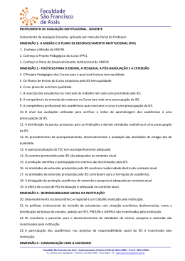 instrumento de avalia&ccedil;&atilde;o institucional - docente