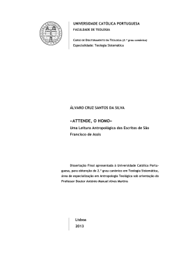 &laquo;ATTENDE, O HOMO&raquo;