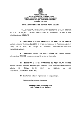 PORT 188 DISPENSA DESIGNAR -FRANCISCO DE ASSIS E LUÍS