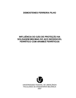 DEMOSTENES FERREIRA FILHO INFLU&Ecirc;NCIA DO G&Aacute;S