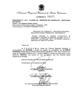 Ac&oacute;rd&atilde;o n. 21177
