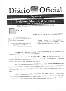 Lei 324 - 11 - C&acirc;mara Municipal de Pil&otilde;es