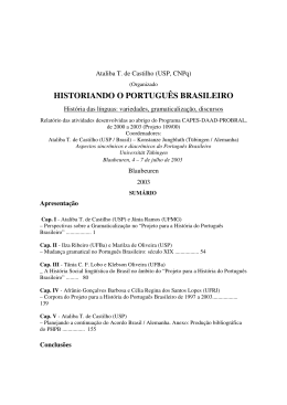 HISTORIANDO O PORTUGU&Ecirc;S BRASILEIRO
