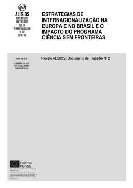 estrat&eacute;gias de internacionaliza&ccedil;&atilde;o na europa e no brasil e o