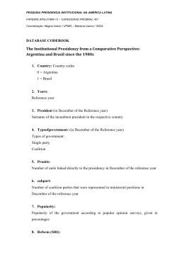 The Institutional Presidency from a Comparative Perspective