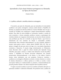 Aprendendo a li&ccedil;&atilde;o alem&atilde;: bolseiros portugueses na Alemanha na