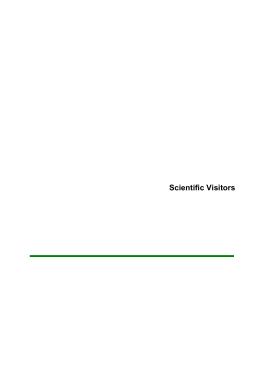 Scientific Visitors