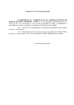 Portaria 076-10 - Regulamento DS